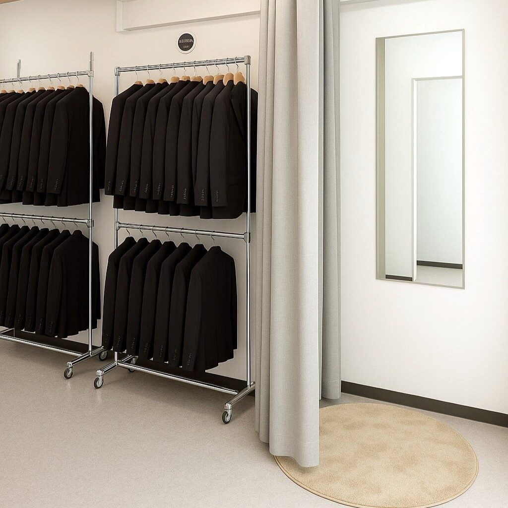 何度も試着ができる