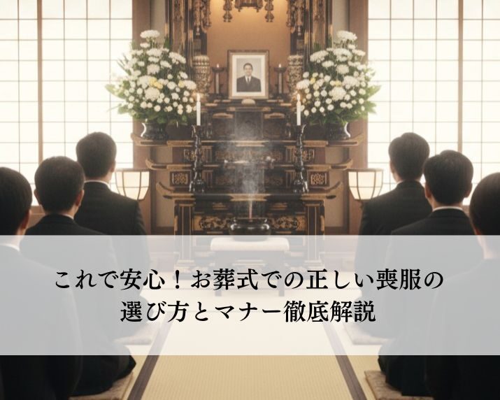 これで安心！お葬式での正しい喪服の選び方とマナー徹底解説