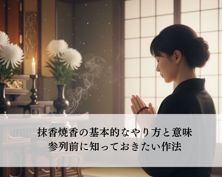 抹香焼香の基本的なやり方と意味：参列前に知っておきたい作法