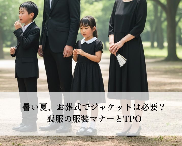 暑い夏、お葬式でジャケットは必要？喪服の服装マナーとTPO