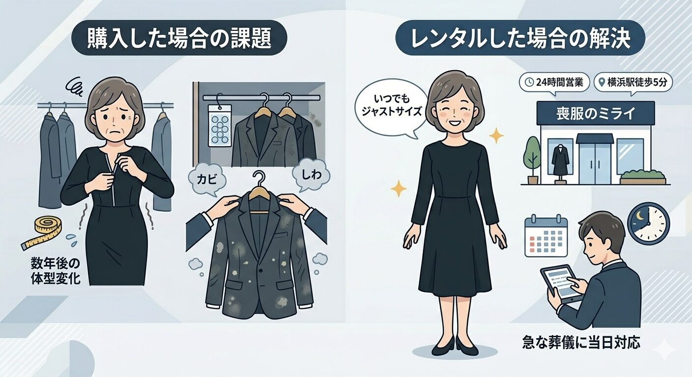 購入した場合の課題とレンタルした場合の解決