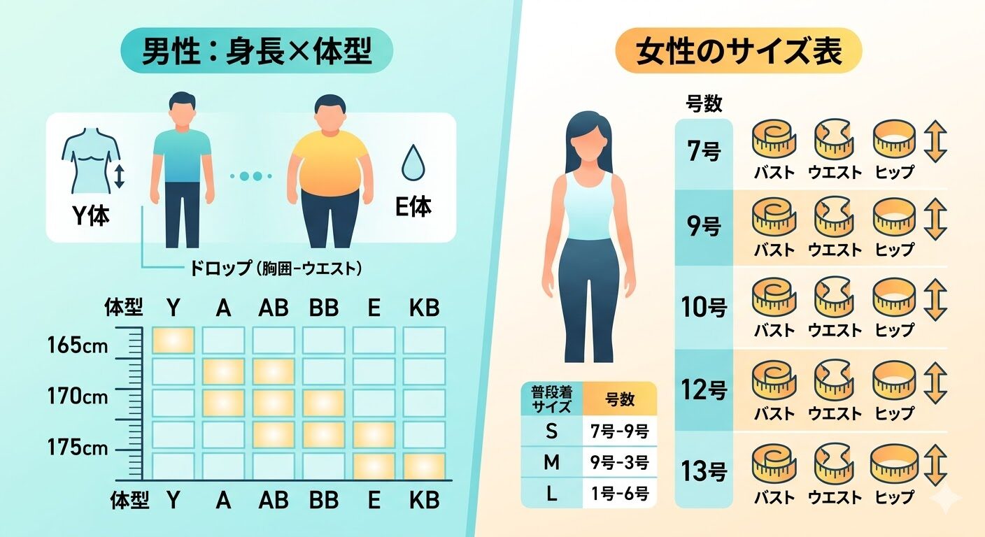 男性の喪服サイズ選び 身長と体型で決めるポイント