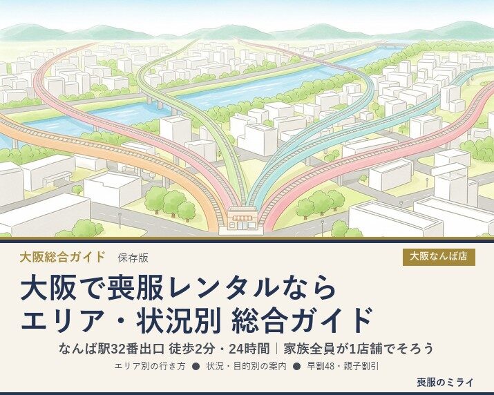 大阪で喪服レンタルなら｜エリア・状況別 総合ガイド