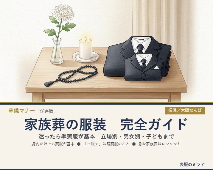 家族葬の服装 完全ガイド｜迷ったら準喪服が基本